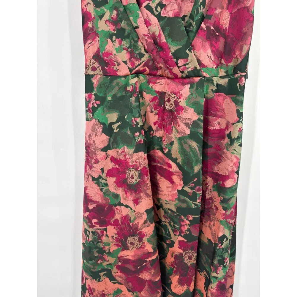 Ignite Evenings Womens Sleeveless Floral Jacquard Midi Dress size 18 new $149 - Picture 3 of 9
